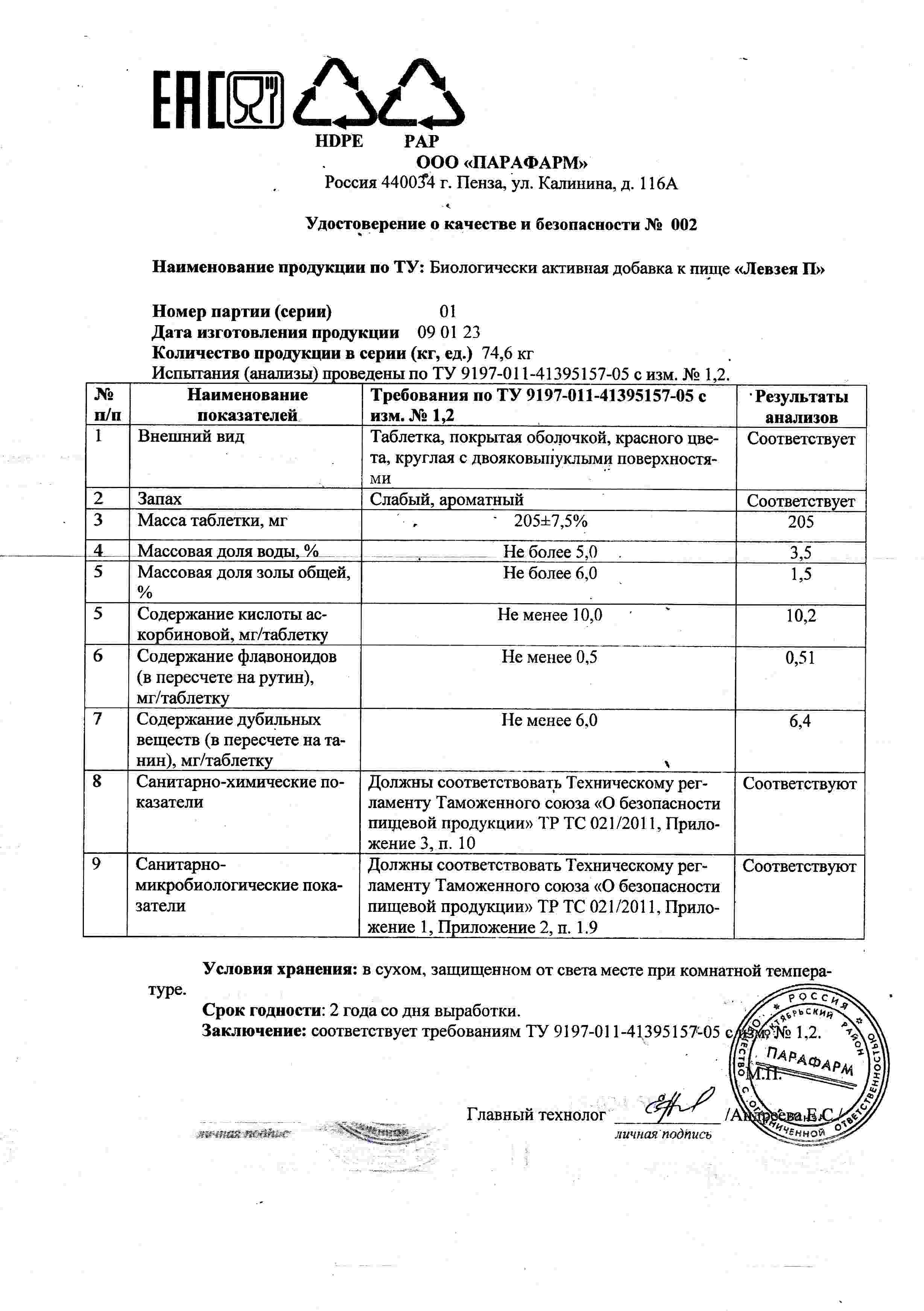 Паспорт №012023
